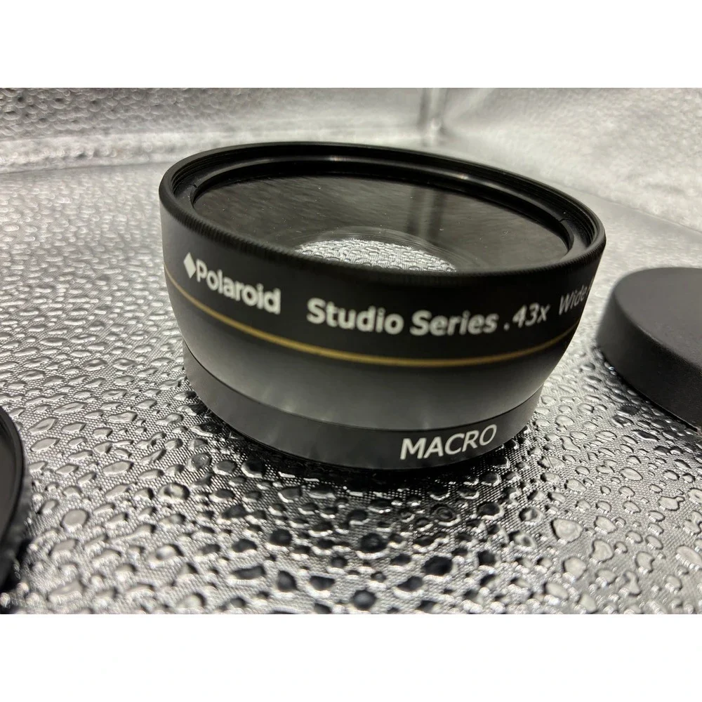 Polaroid Studio Series .43x Wide Angle Macro Lens 52mm with 58mm Adapter Black